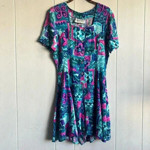 Vintage 90s Rampage mini dress floral  size Medium